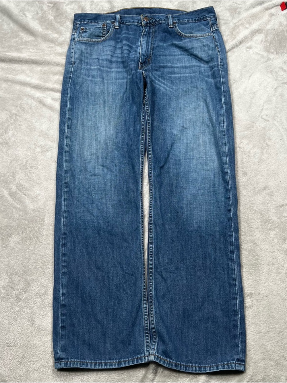 Levi's 569 Loose Straight Jeans Mens 36x32 Blue Denim Medium Wash Baggy Y2K